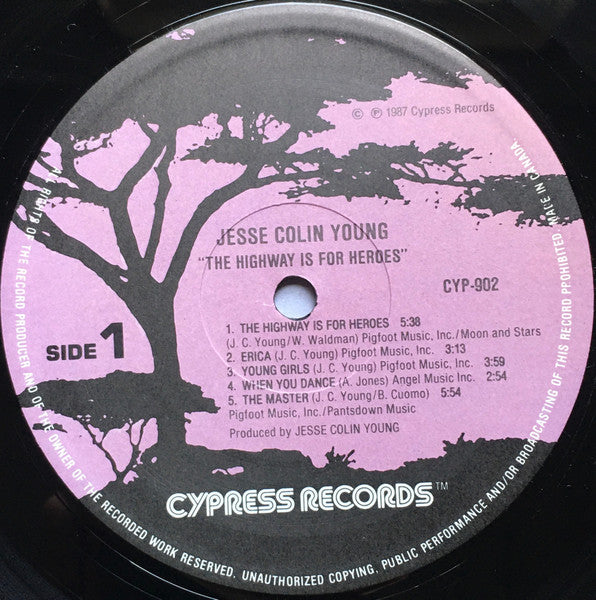 Jesse Colin Young : The Highway Is For Heroes (LP, Album)