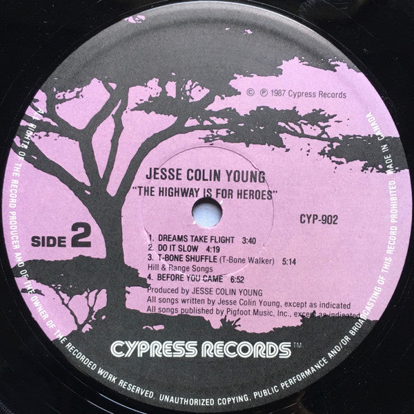 Jesse Colin Young : The Highway Is For Heroes (LP, Album)