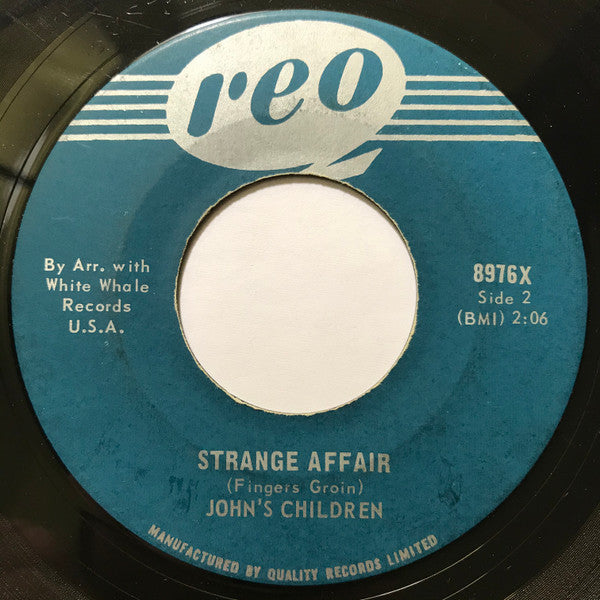 John's Children : Smashed! Blocked! / Strange Affair (7", Single)