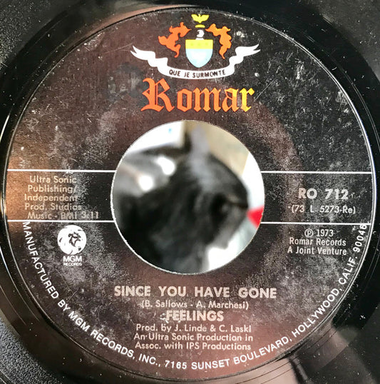 Feelings (2) : Since You Have Gone / Baby Tomorrow (7")