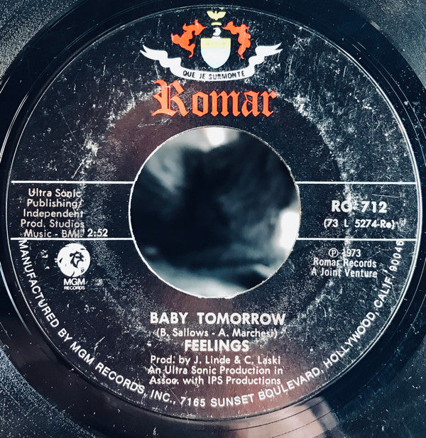 Feelings (2) : Since You Have Gone / Baby Tomorrow (7")
