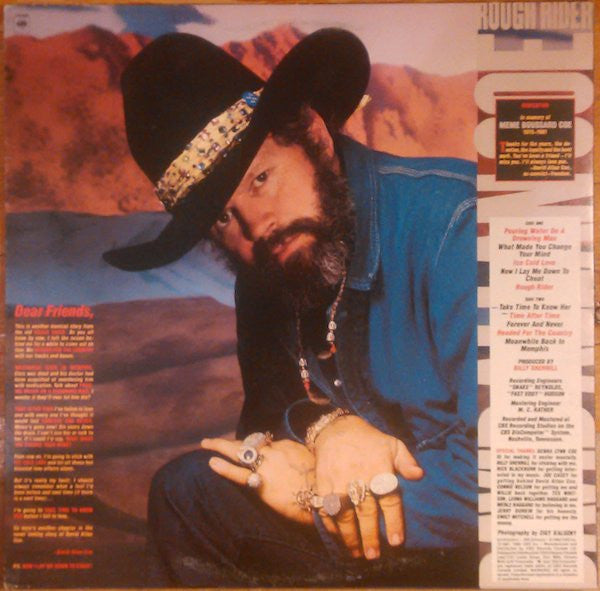 David Allan Coe : Rough Rider (LP, Album)