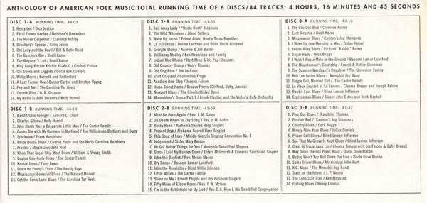 Harry Smith : Anthology Of American Folk Music (CD, Comp, RE + CD, Comp, RE + CD, Comp, RE + CD, C)