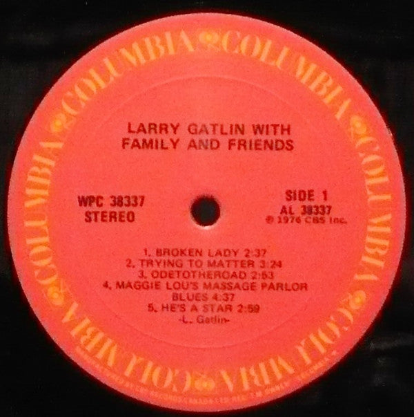 Larry Gatlin : With Family And Friends (LP, Album, RE)