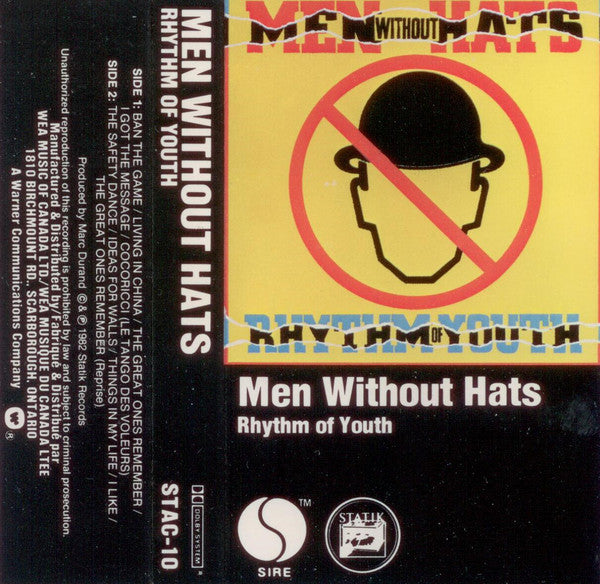 Men Without Hats : Rhythm Of Youth (Cass, Album)