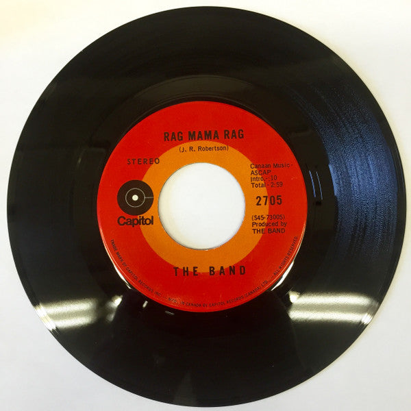 The Band : Rag Mama Rag /  The Unfaithful Servant (7", Single)