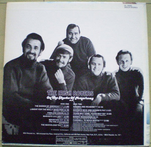 The Irish Rovers : On The Shores Of Americay (LP, Album)
