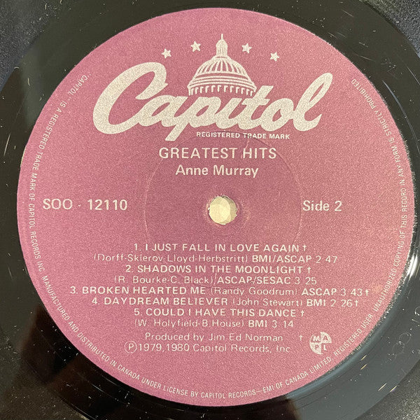 Anne Murray : Anne Murray's Greatest Hits (LP, Comp)