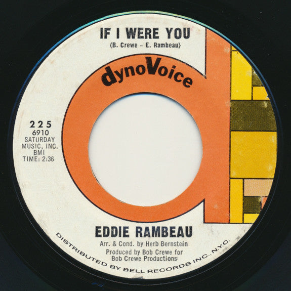 Eddie Rambeau : Clock / If I Were You (7", Single)