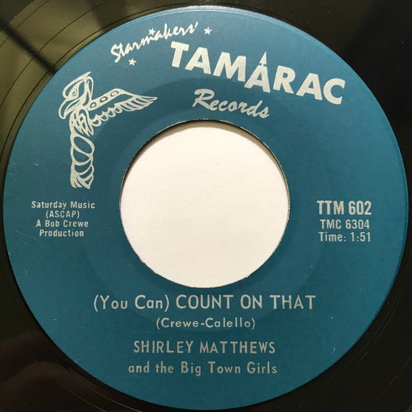 Shirley Matthews And The Big Town Girls : Big Town Boy (7", Single)