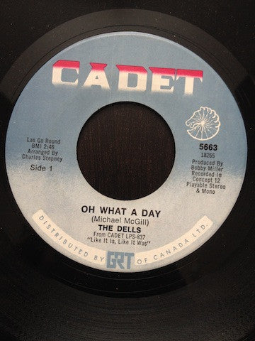 The Dells : Oh What A Day / The Change We Go Thru (7", Single)