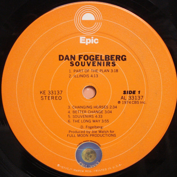 Dan Fogelberg : Souvenirs (LP, Album, Pit)