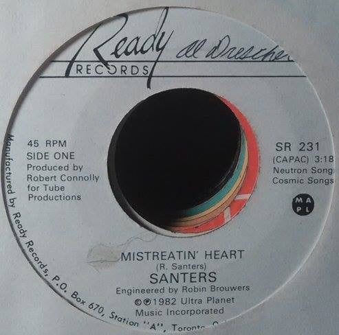 Santers : Mistreatin' Heart (7", Single)