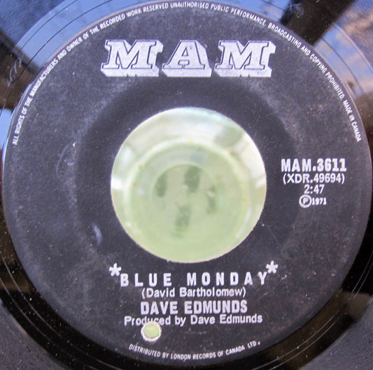 Dave Edmunds : Blue Monday (7")