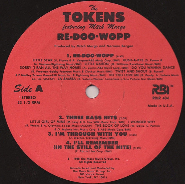 The Tokens Featuring Mitch Margo : Re-Doo-Wopp (LP, Album)