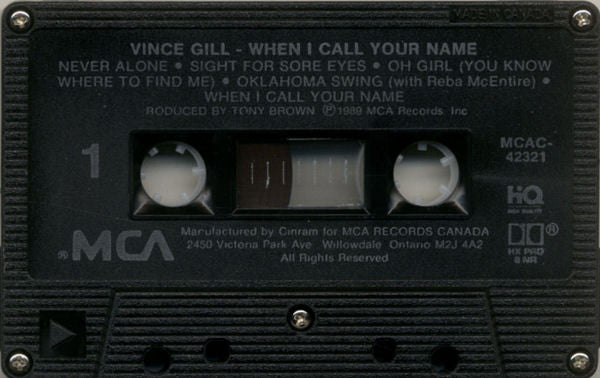 Vince Gill : When I Call Your Name (Cass, Album, Dol)