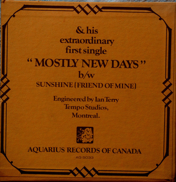 Ross Holloway (2) : Mostly New Days / Sunshine (Friend Of Mine) (7")