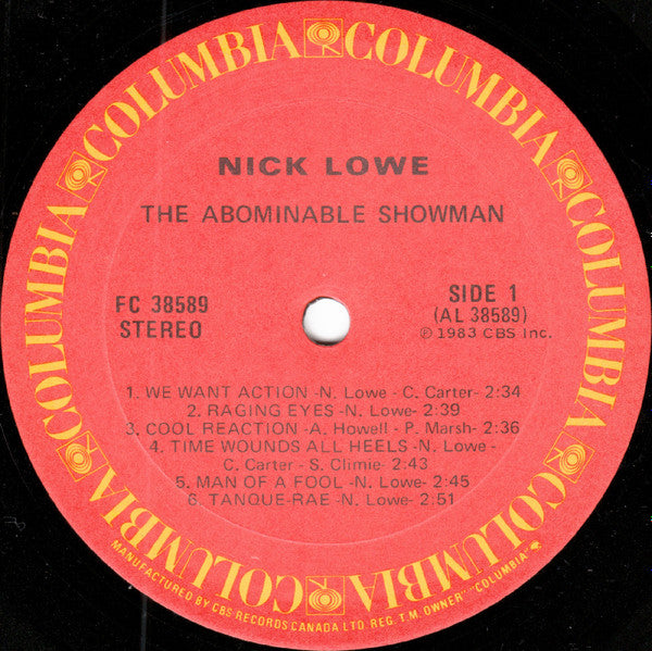 Nick Lowe : The Abominable Showman (LP, Album)