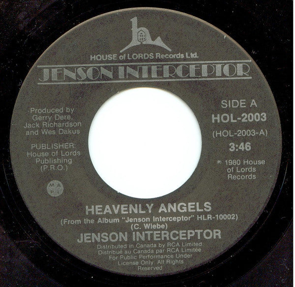 Jenson Interceptor : Heavenly Angels / Blue Boy (7")