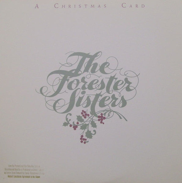 The Forester Sisters : A Christmas Card (LP, Album)