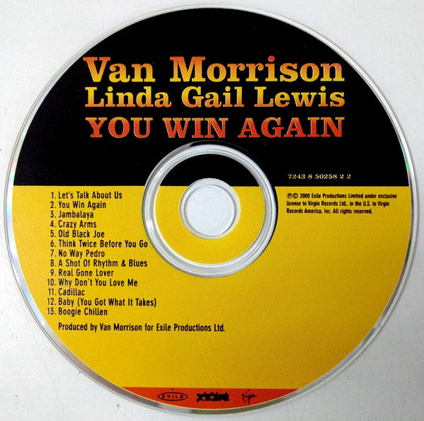Van Morrison, Linda Gail Lewis : You Win Again (CD, Album)