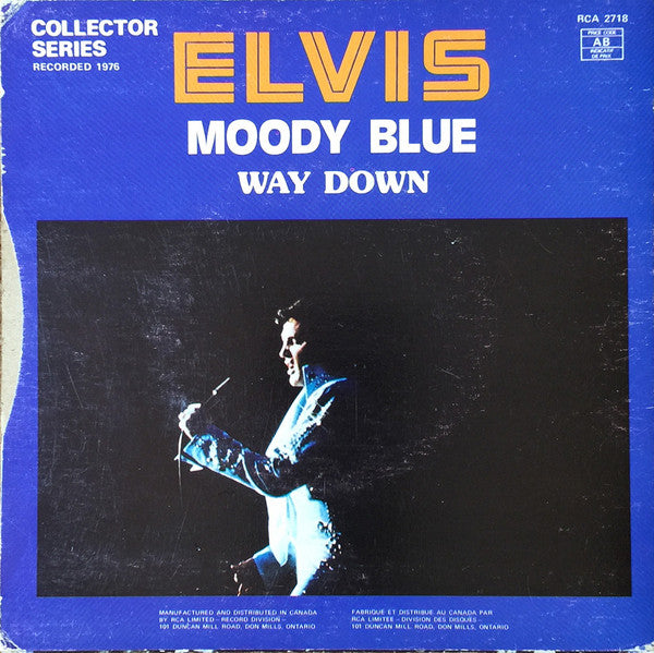 Elvis* : Moody Blue (7", Single)