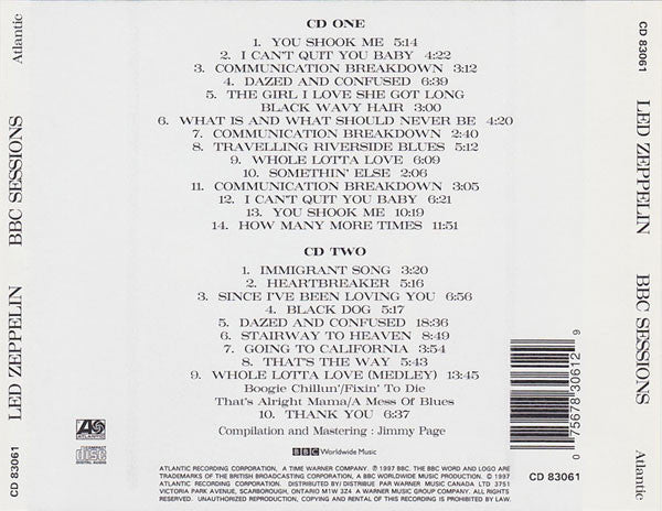 Led Zeppelin : BBC Sessions (2xCD, Album)