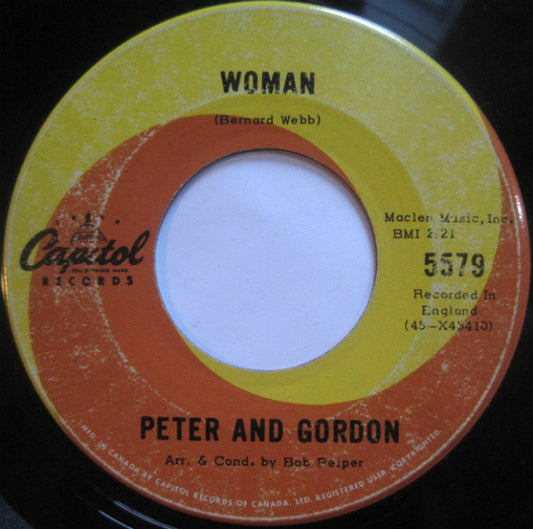 Peter And Gordon* : Woman (7", Single, B. )