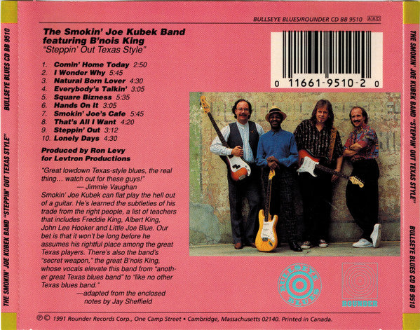The Smokin' Joe Kubek Band Featuring B'nois King* : Steppin' Out Texas Style (CD, Album)