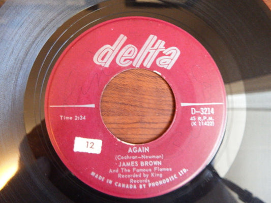 James Brown & The Famous Flames : Again / How Long Darling (7")