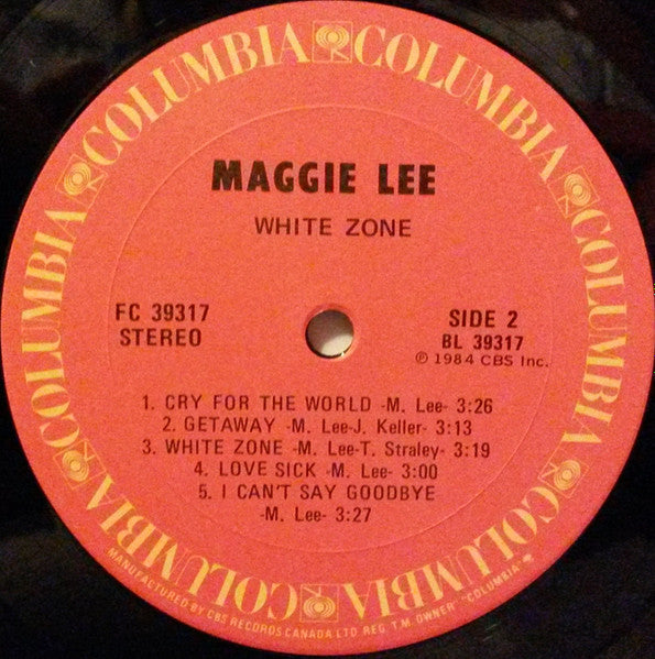 Maggie Lee (2) : White Zone (LP, Album)