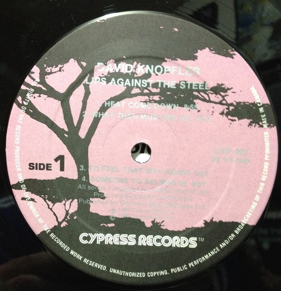 David Knopfler : Lips Against The Steel (LP, Album)