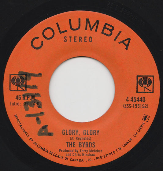 The Byrds : Glory, Glory / Citizen Kane (7", Single)