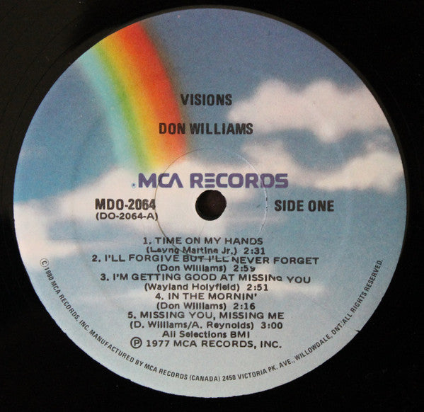 Don Williams (2) : Visions (LP, Album)