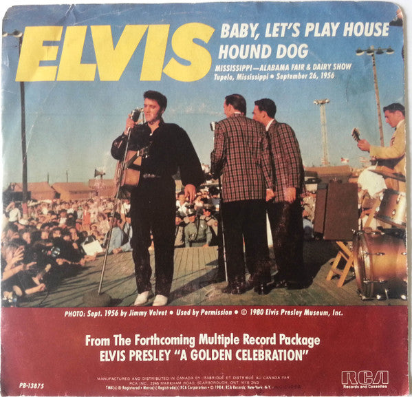 Elvis Presley : Baby, Let's Play House / Hound Dog (7")
