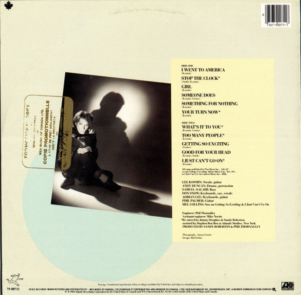 Lee Kosmin : Stop The Clock (LP)