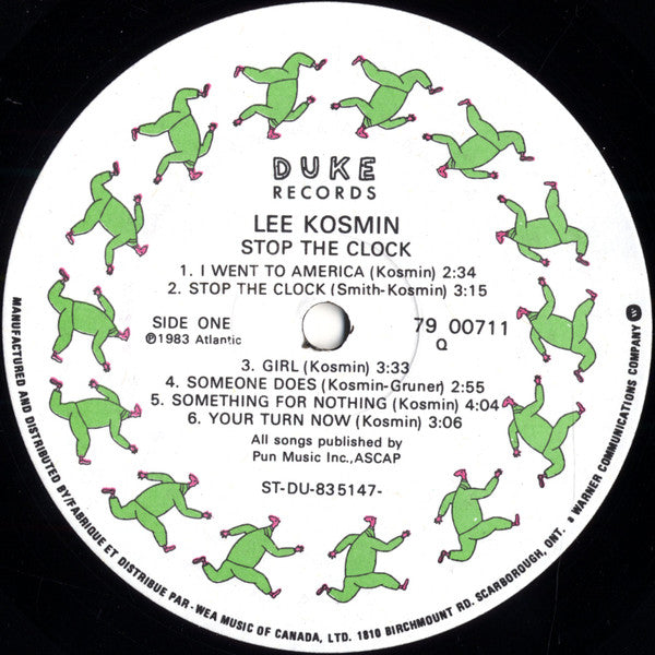 Lee Kosmin : Stop The Clock (LP)