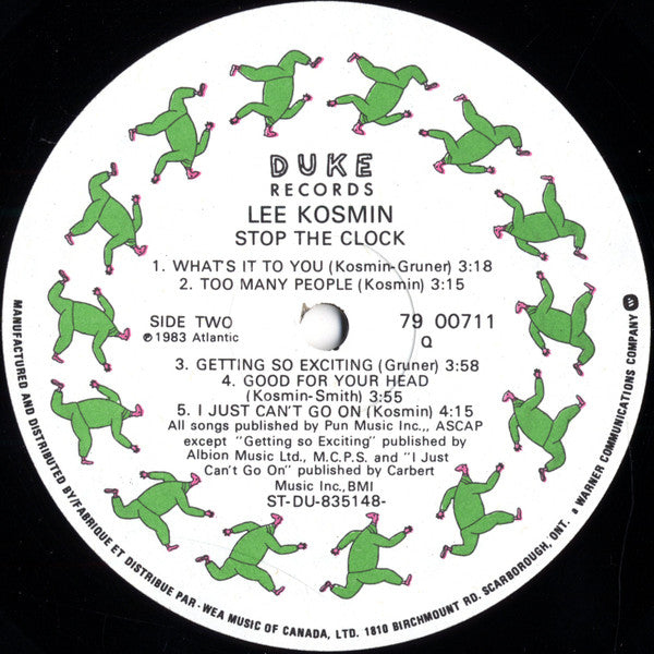 Lee Kosmin : Stop The Clock (LP)