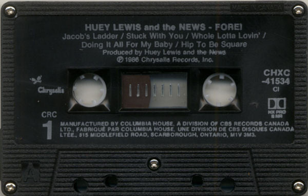 Huey Lewis & The News : Fore! (Cass, Album, Club, A&B)