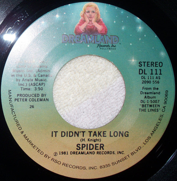 Spider (12) : It Didn't Take Long (7", Single)