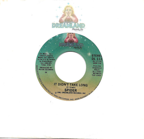 Spider (12) : It Didn't Take Long (7", Single)