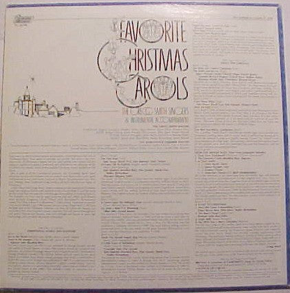 Gregg Smith Singers : Favorite Christmas Carols (LP, Album)