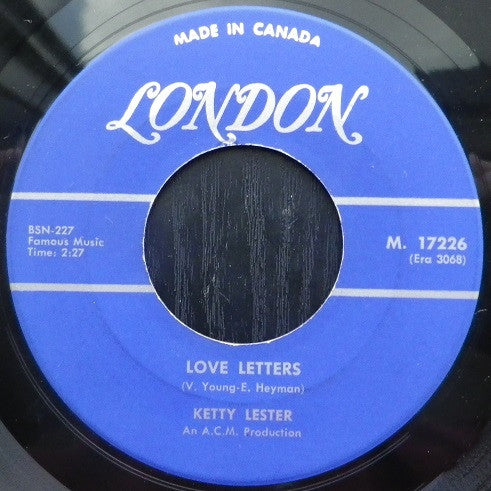 Ketty Lester : Love Letters (7")