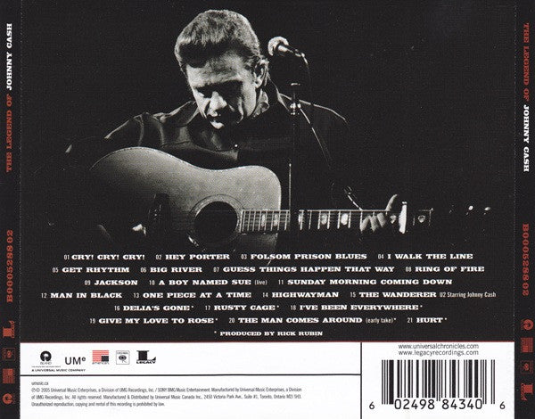 Johnny Cash : The Legend Of Johnny Cash (CD, Comp)