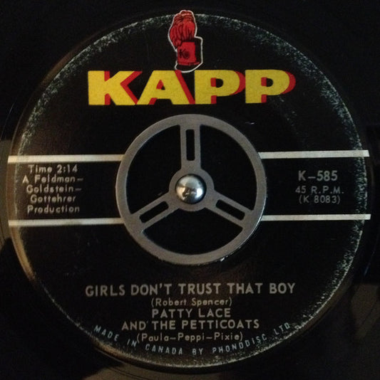 Patty Lace & The Petticoats : Come On Home (7", Single)