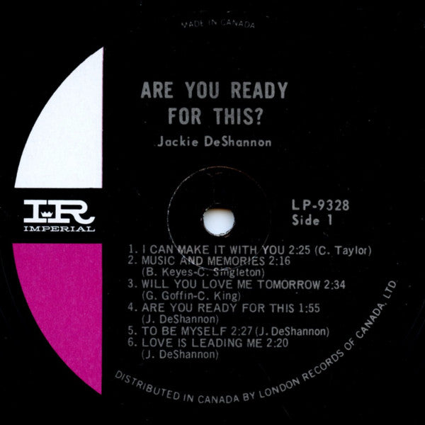 Jackie DeShannon : Are You Ready For This? (LP, Album, Mono)