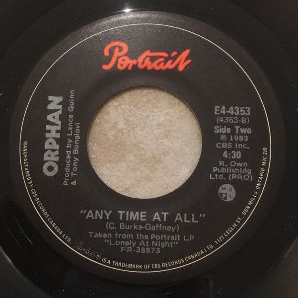 Orphan (2) : Miracle/Any Time At All (7", Single)