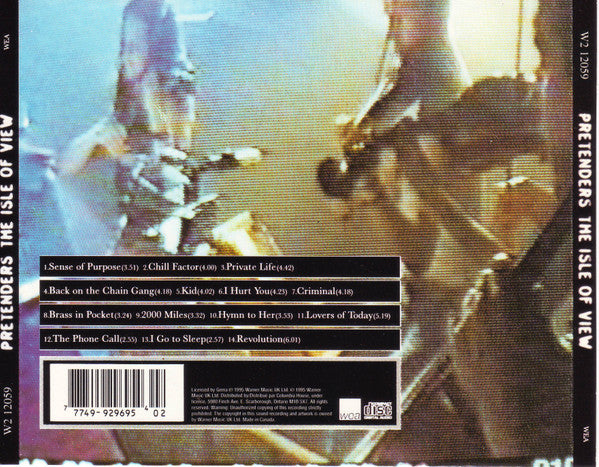 The Pretenders : The Isle Of View (CD, Album, Club)