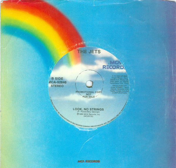 The Jets : Private Number / Look, No Strings (7", Single)