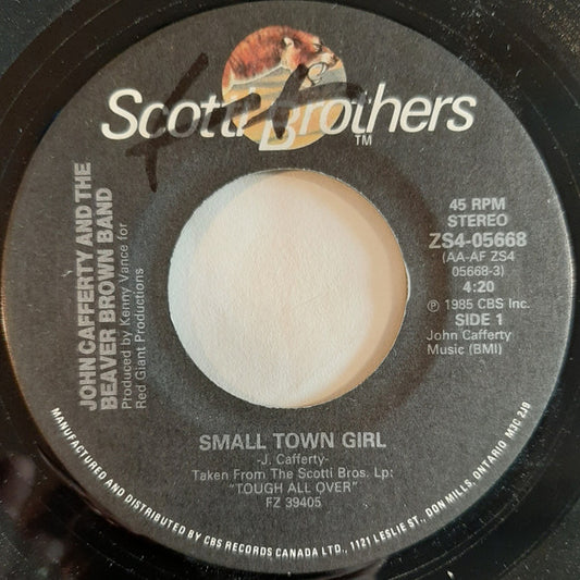 John Cafferty And The Beaver Brown Band : Small Town Girl (7", Single)